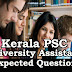 Kerala PSC : Expected Question for University Assistant Exam - 63