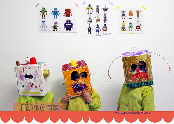 DIY máscaras robot upcycling DIY máscaras robot upcycling