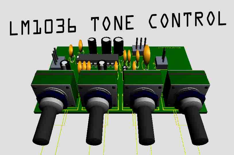 LM1036 Stereo Tone Control - Electronic Circuit