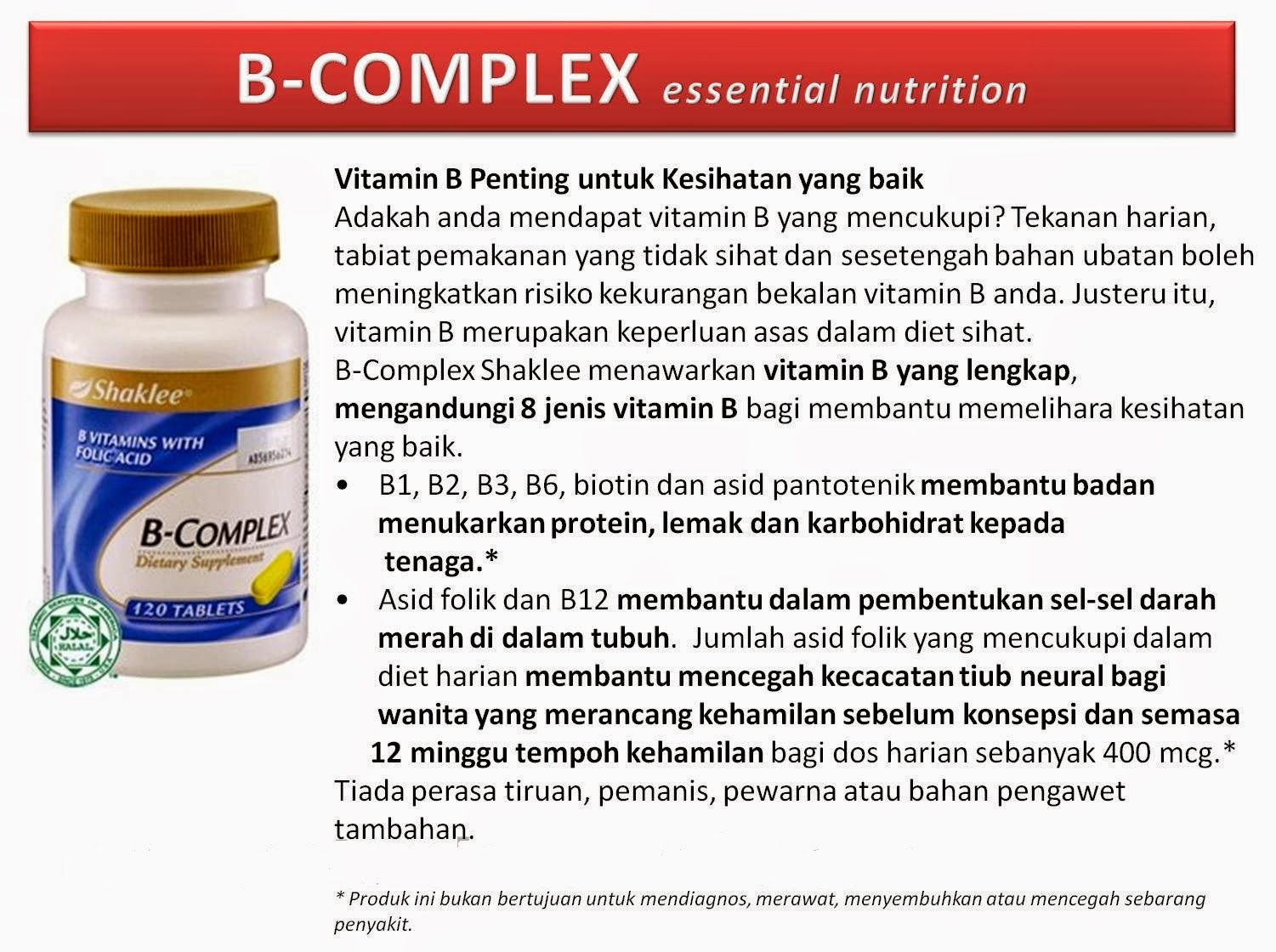 Siapakah Yang Perlu Mengambil Vitamin B Complex 