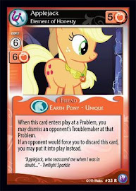My Little Pony Applejack, Element of Honesty Canterlot Nights CCG Card