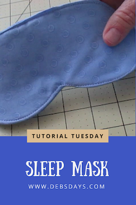 Homemade Fabric Sleep Mask Sewing Project