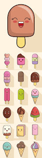 Imágenes Kawaii Tiernas Hermosas Amor Comida para dibujar helados icecream