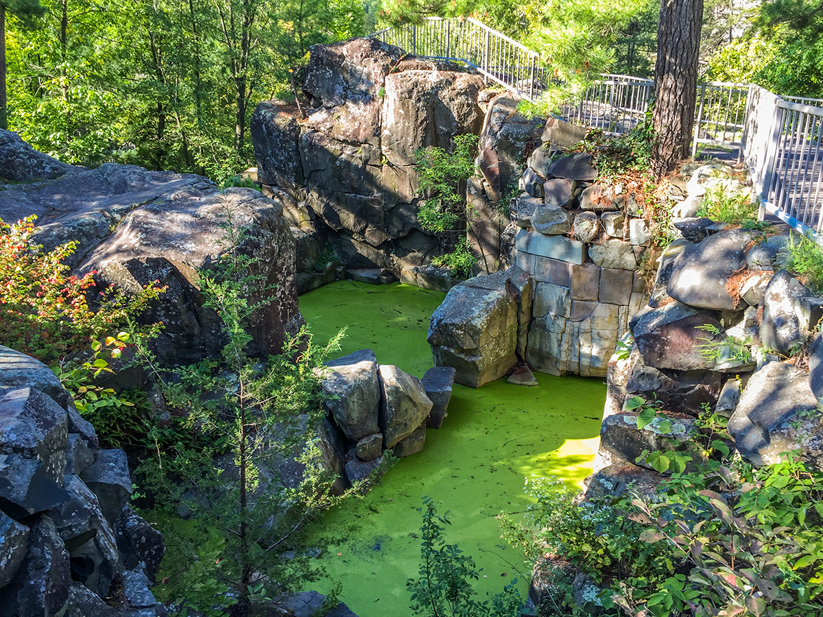 Lilly Pond on the Glacial Potholes Trail at Interstate State Park