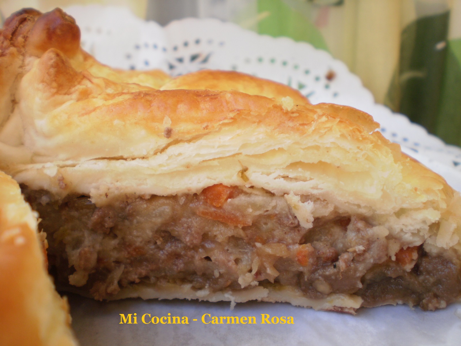 PASTEL DE HOJALDRE RELLENO DE CARNE Y VERDURA Mi Cocina