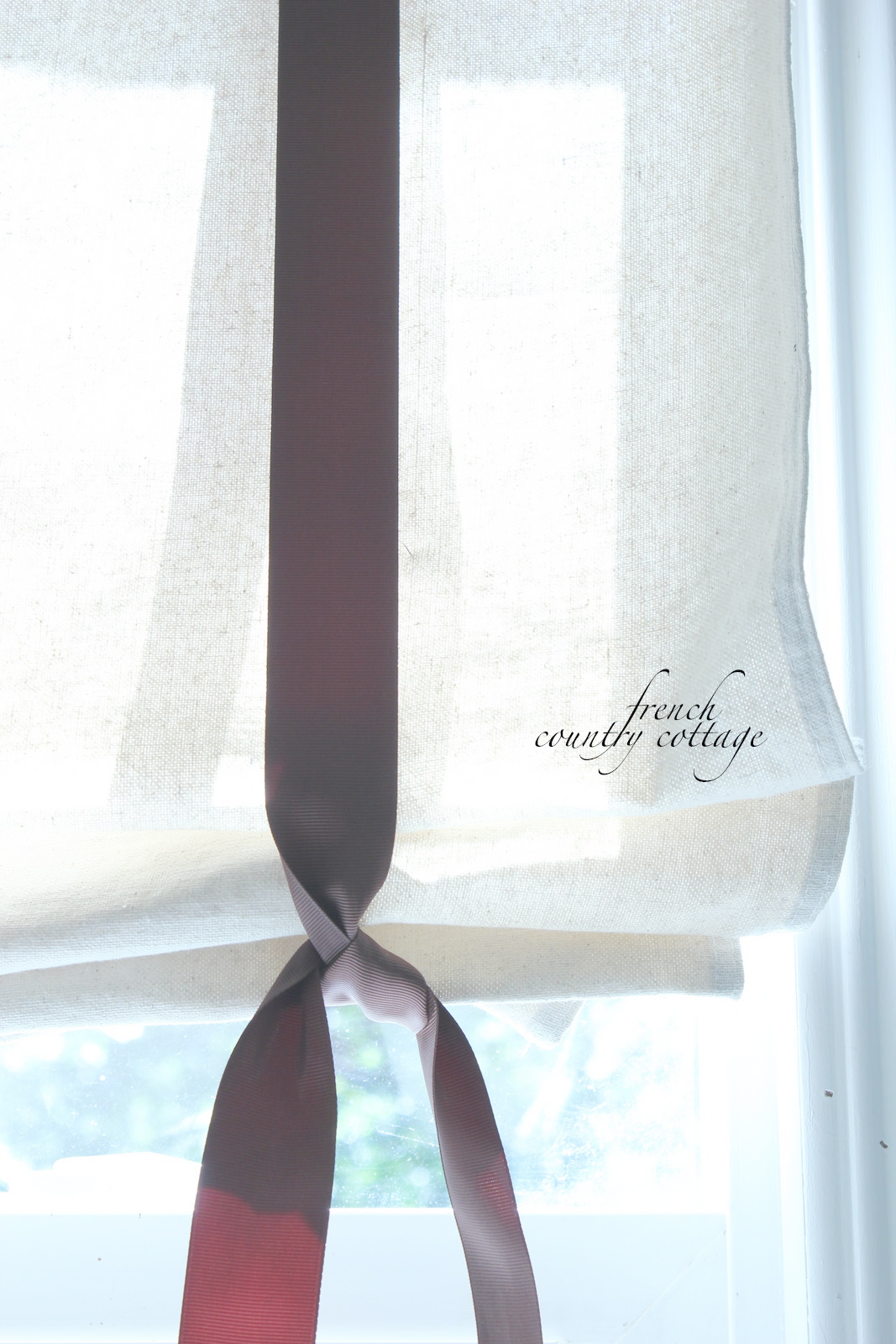 DIY drop cloth shades tutorial FRENCH COUNTRY COTTAGE