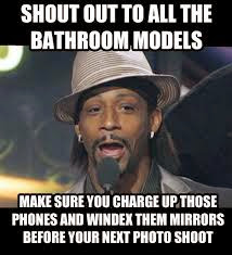 Funny bathroom model joke