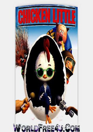 Poster Of Chicken Little In Dual Audio Hindi English 300MB Compressed Small Size Pc Movie Free Download Only At worldfree4u.com