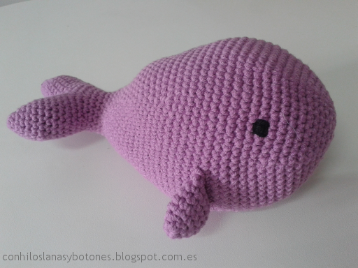 conhiloslanasybotones - Shamu, la ballena amigurumi