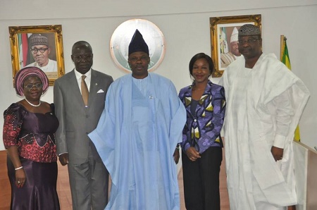 Image result for Amosun swears-in new HOS, COS, Commissioner