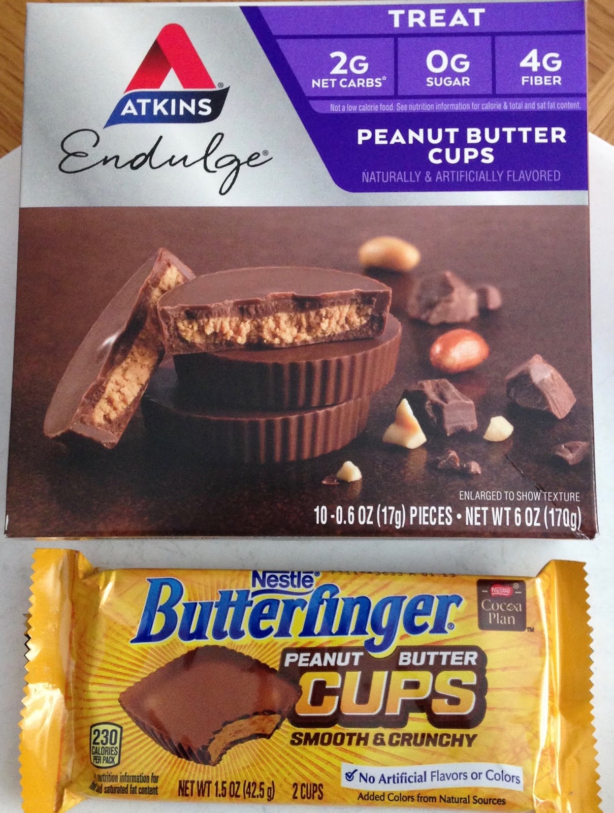 The Chocolate Cult Peanut Butter Cup Showdown Atkins vs Butterfinger