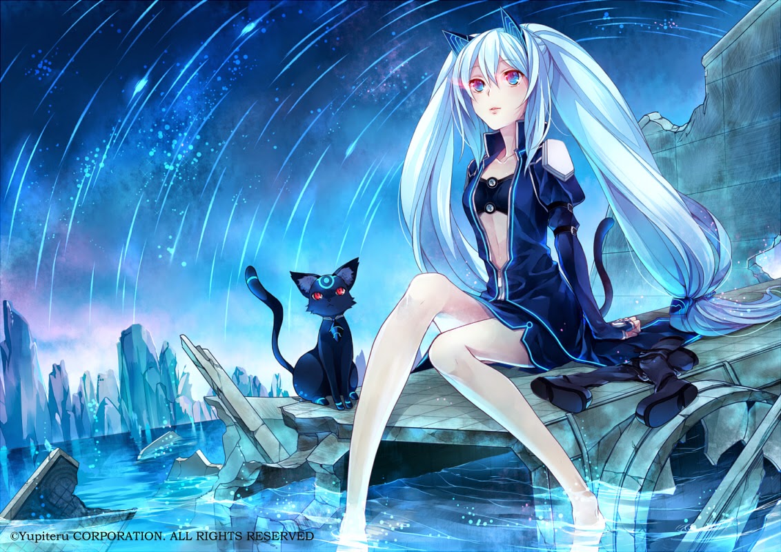 Cat Girl Anime Green Eyes Black Hair Cat Girl Anime Green Eyes Black Hair