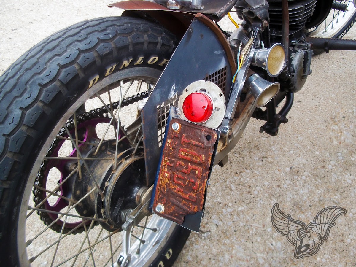 suzuki 125 rat bobber - brake light | blue star motorcycles