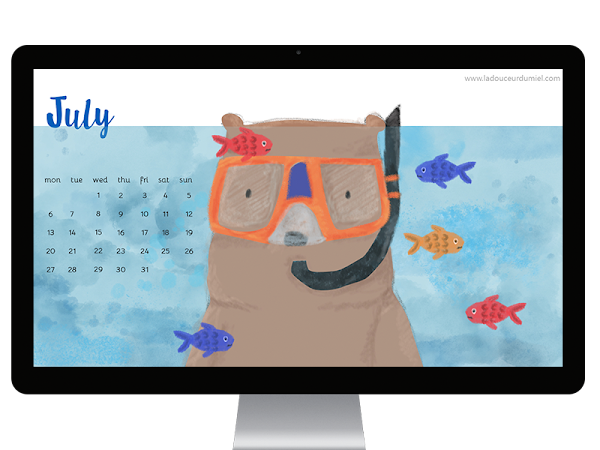 A new desktop wallpaper! - Happy July