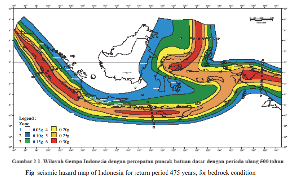 Indonesia Seismic Zone Map