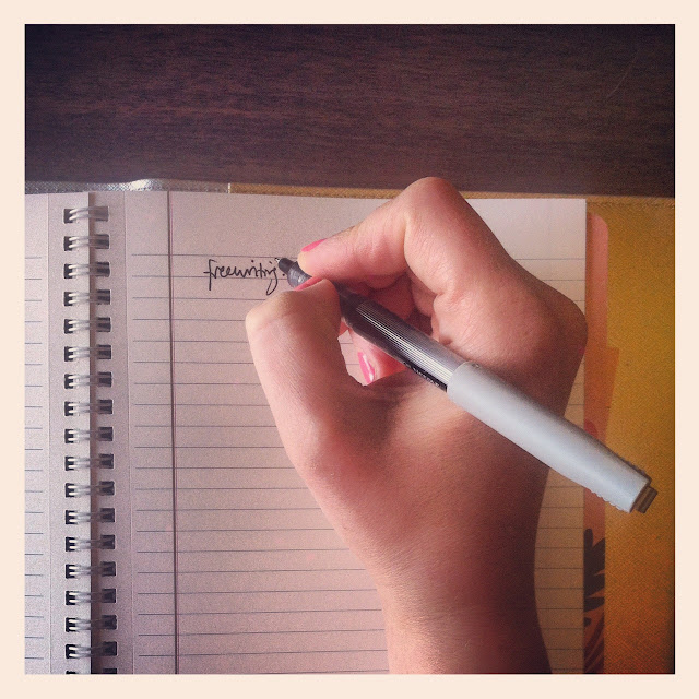 lumière pure: writing practice: freewriting