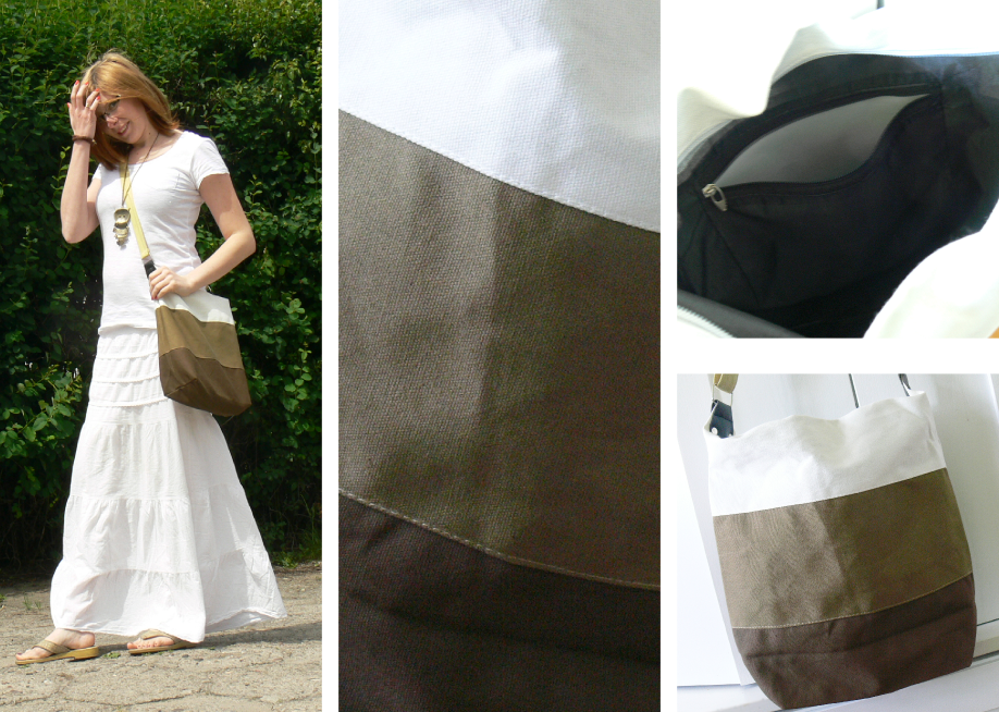 Torebka Rosewholesane Casual and Sweet Stripe Sacking One-Shoulder Bag 