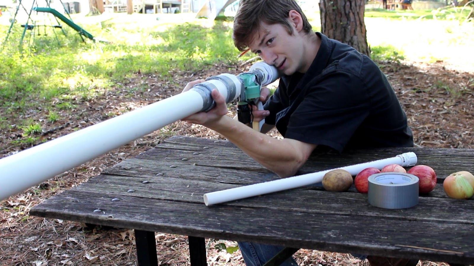 Jake Makes PVC Air Cannon with Sprinkler valve