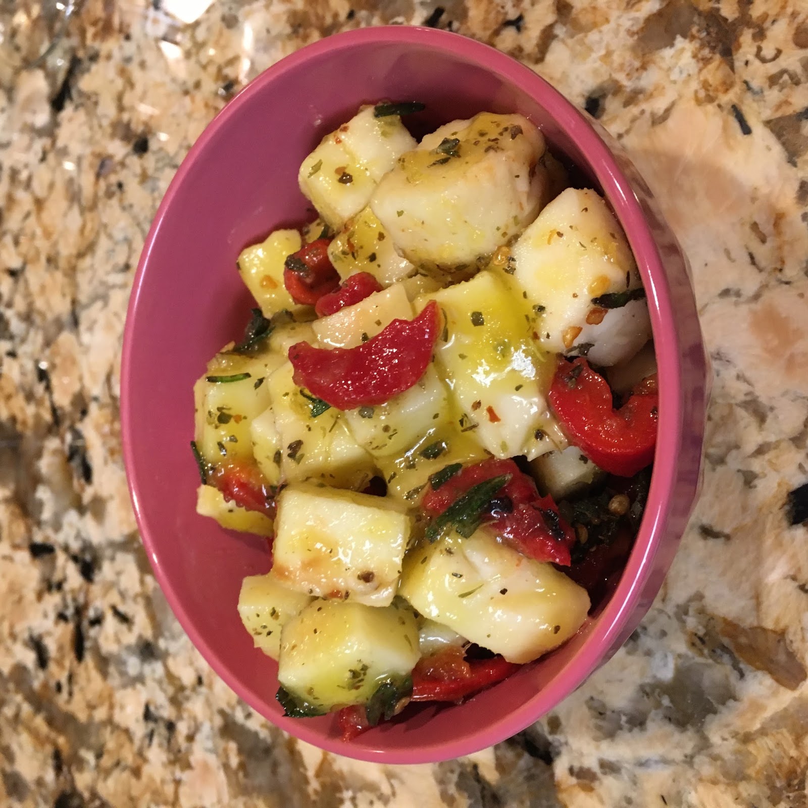 Marinated Mozzarella Cubes