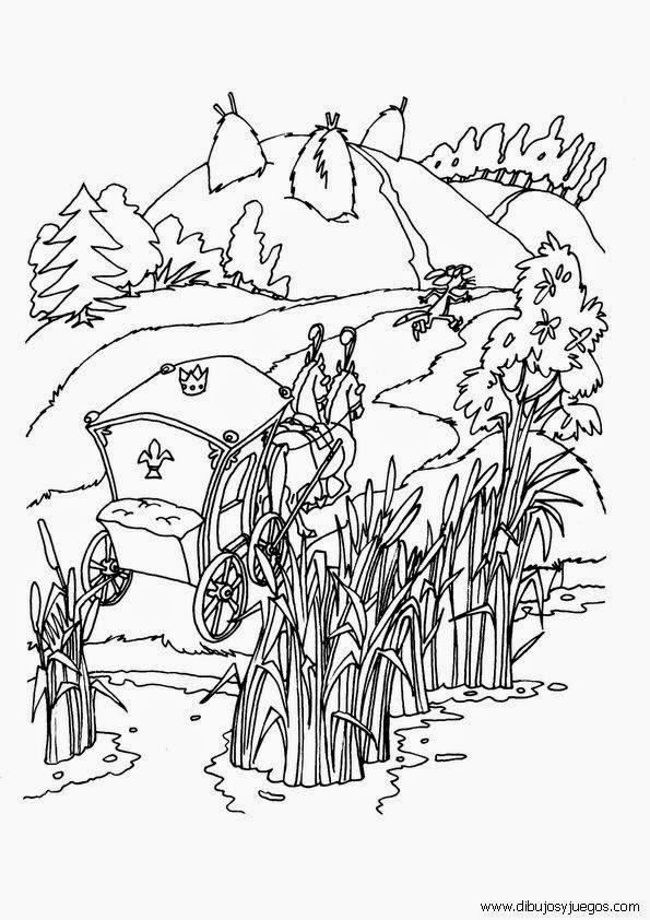 Cuentos infantiles: Dibujos para colorear del Gato con Botas. Cuento