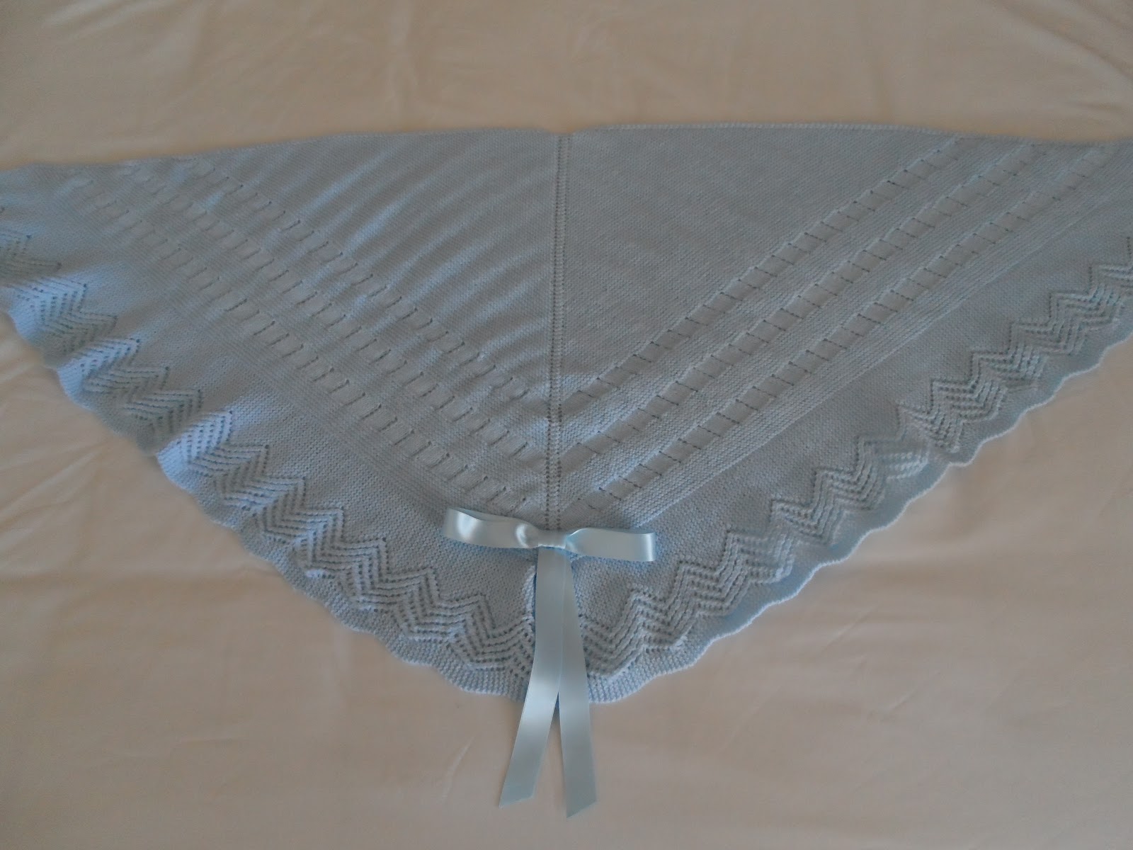 Las labores de Ana: Toca de bebé ya terminada