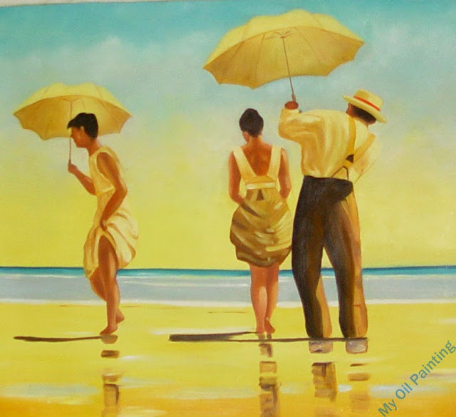 Painting of Jack Vettriano artist, Jack Vettriano paintings