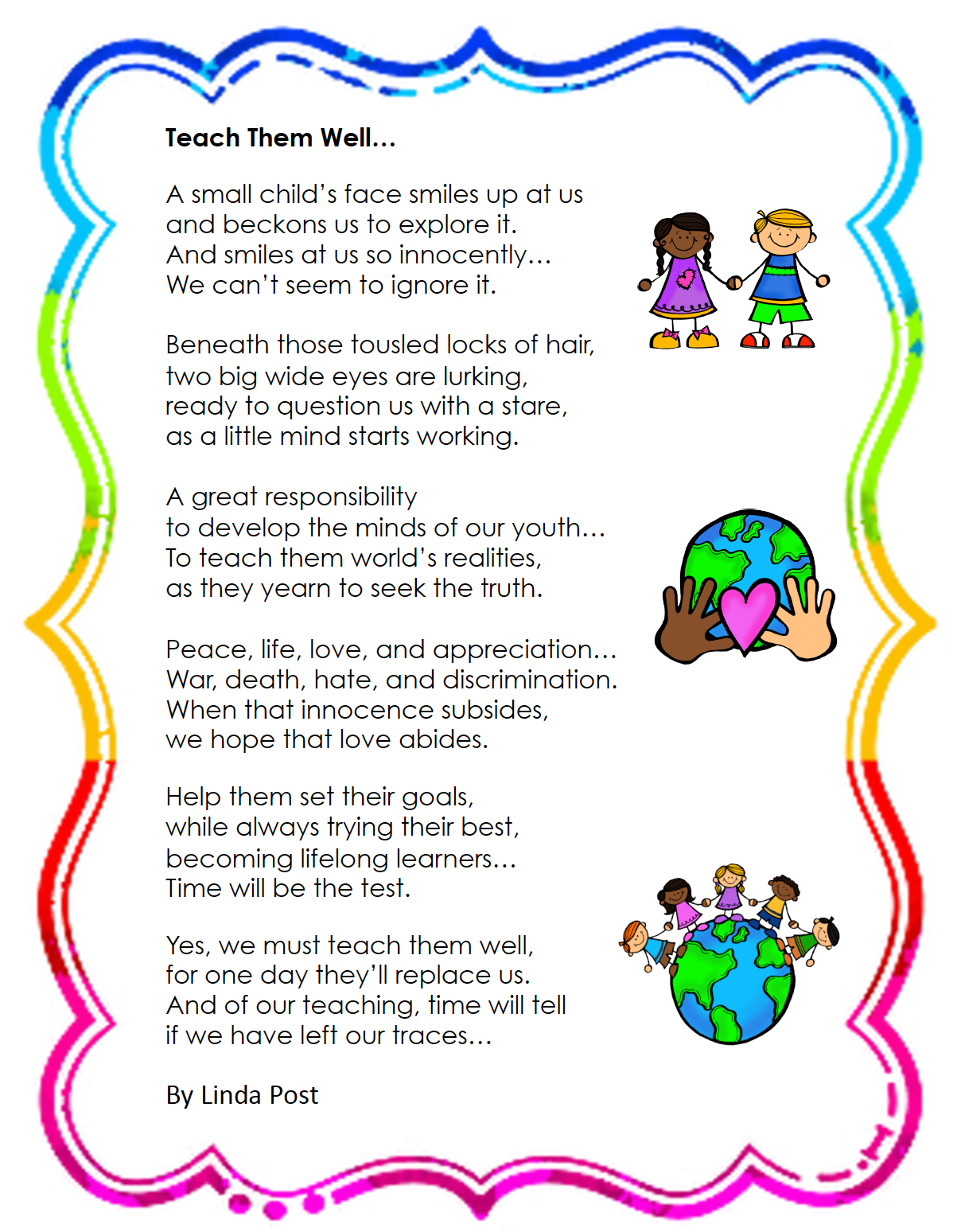 Teacher poem. Poems for teachers. My teacher poems. English poems about teachers.