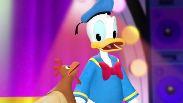 DONALD DUCK: I want to sing, too!