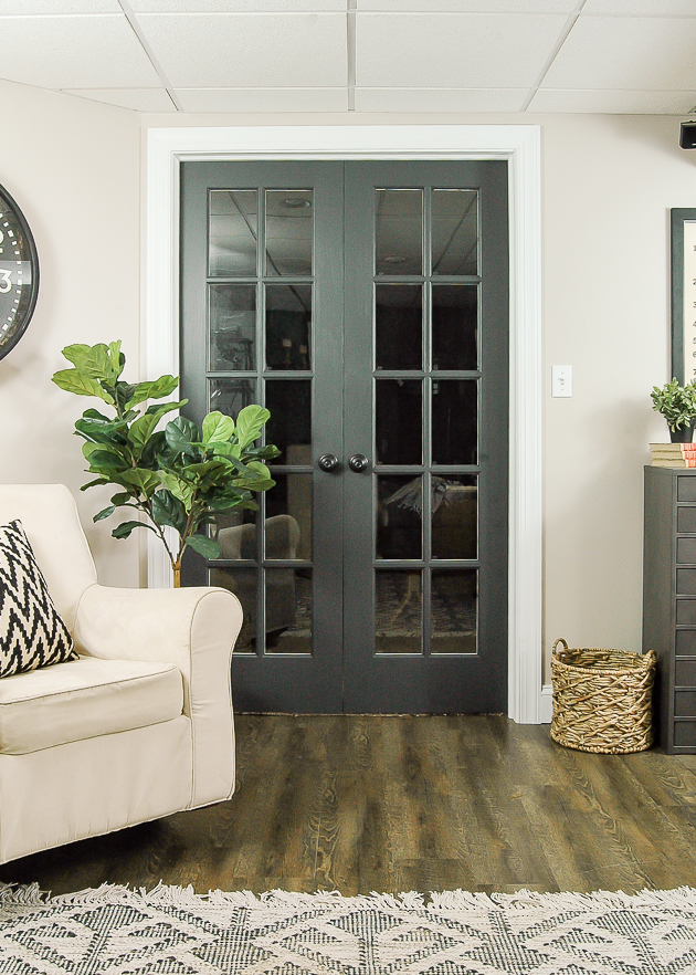 The Power Of Paint Dark Painted Interior French Doors