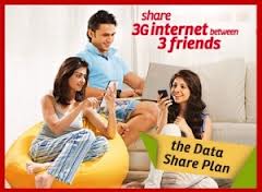 Airtel Offers Unlimited 3G data usage plan among three friends