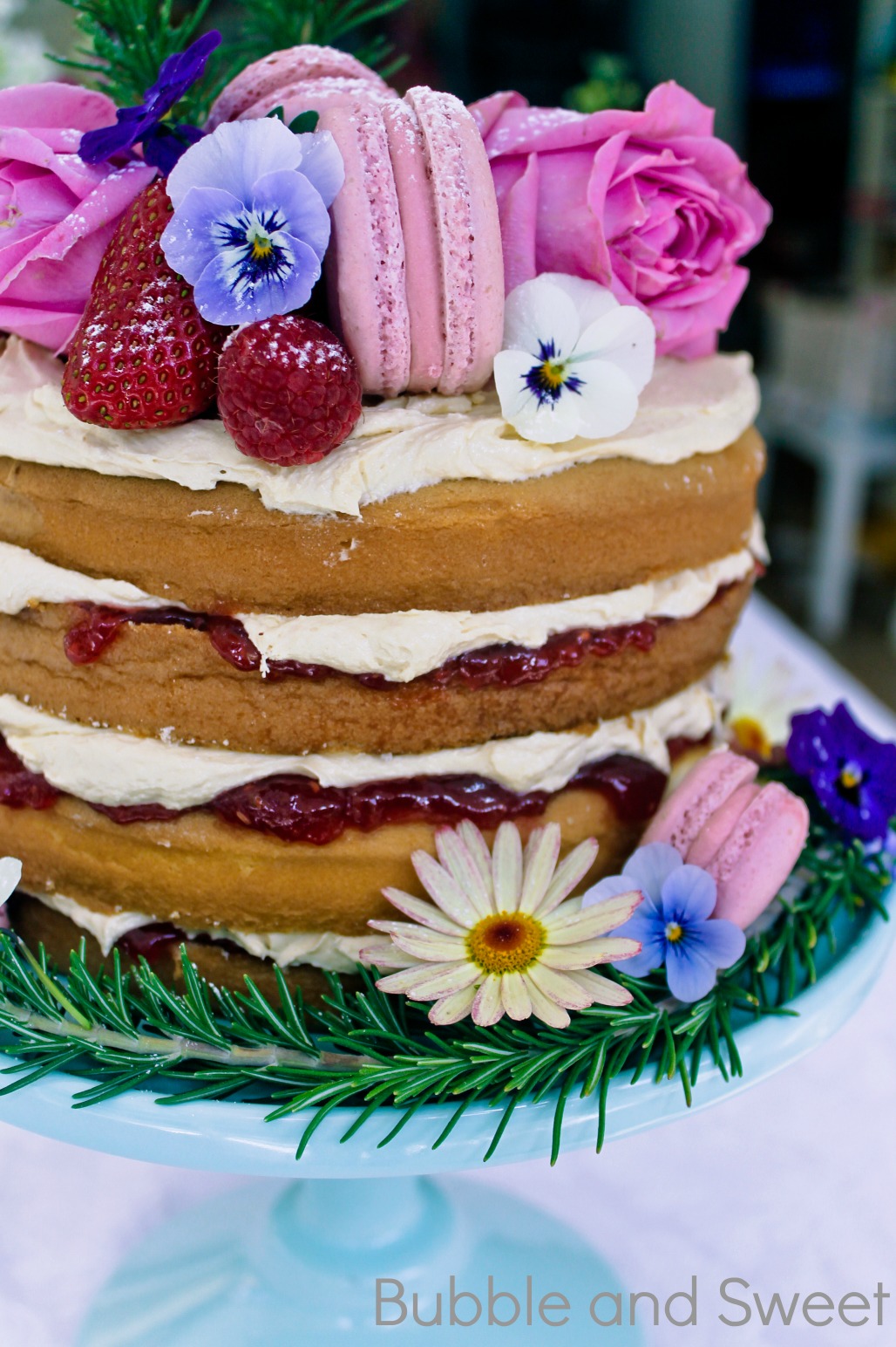 Bubble And Sweet Rustic Naked Cake How To