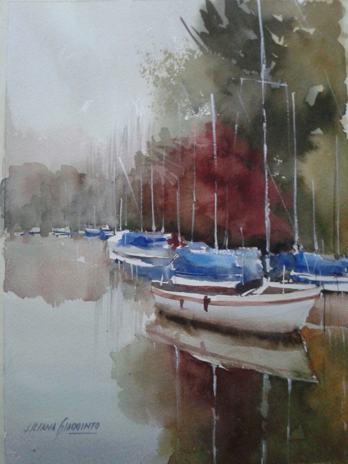 Pintando Acuarela Marinas