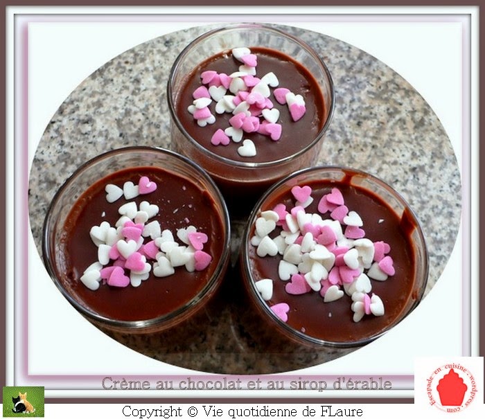 Vie quotidienne de FLaure: Danette au chocolat et sirop d'érable