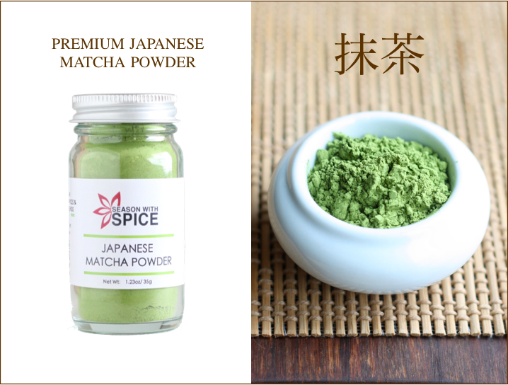 Premium Japanese Green Tea Matcha Powder available at SeasonWithSpice.com