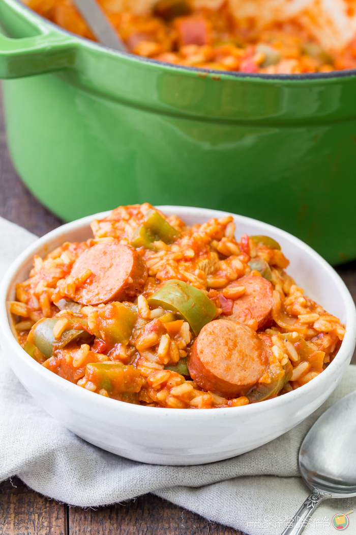 Quick and Easy One Pot Jambalaya | Cooking on the Front Burner