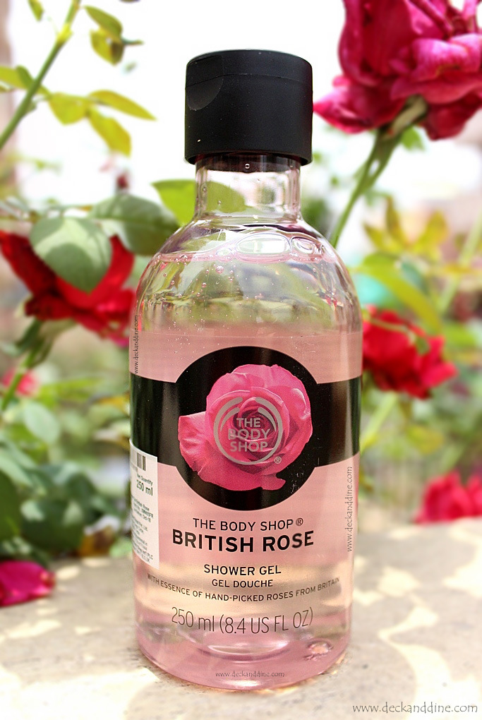 The Body Shop British Rose Shower Gel Review Deck and Dine