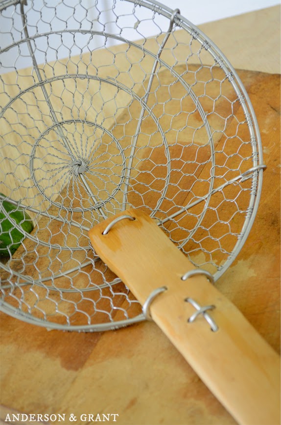 Must have kitchen tool.....Bamboo Spider Strainer | www.andersonandgrant.com