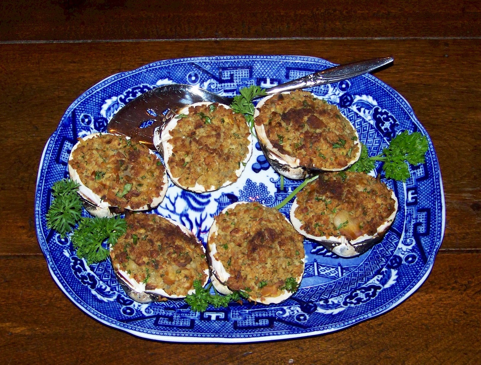 Good Hearty Food Stuffed Clams (Baked)