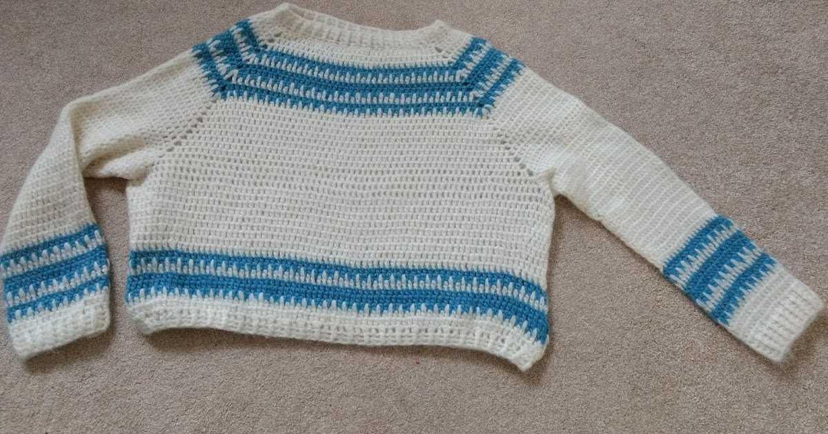 All things Crafty My First Top Down Crocheted Jumper