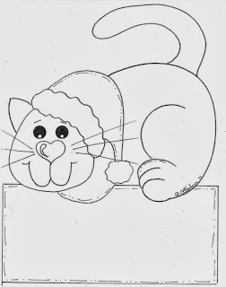 desenho de gatinho  para pintar