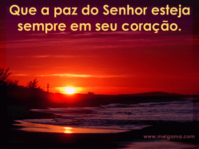 Resultado de imagem para gif a paz do senhor