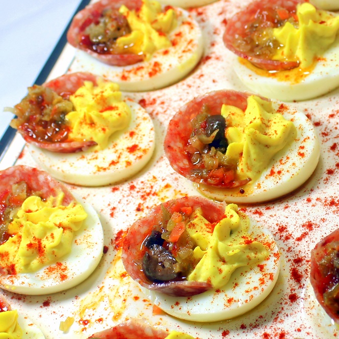 52 Ways to Cook Muffuletta DEVILED EGGS a New Orleans Inspiration