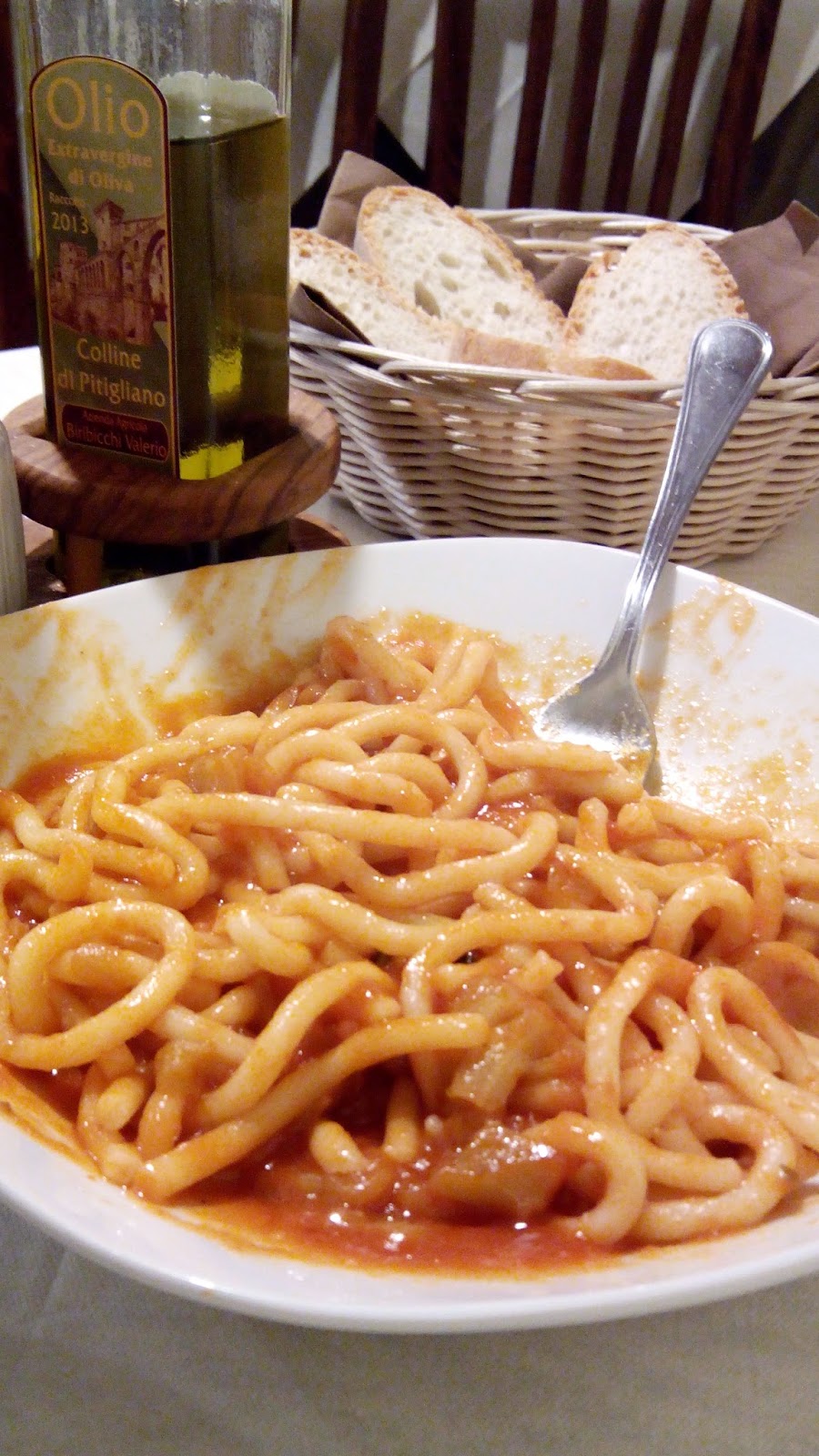 Pitigliano pasta tipica tomate - Pitigliano, cultura e vinho na Toscana da Maremma!