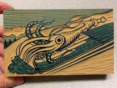Preservation Services at Dartmouth College: The Making of a Multi-Color  Linoleum Block Squid