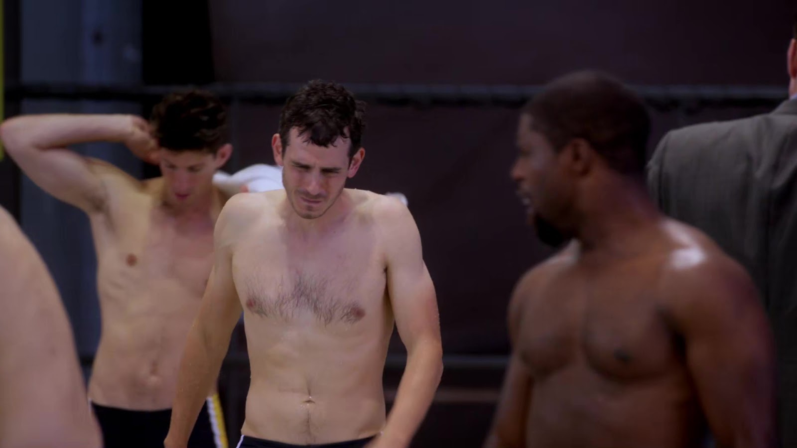 Jake McLaughlin, Tate Ellington and Graham Rogers shirtless in Quantico 1-0...