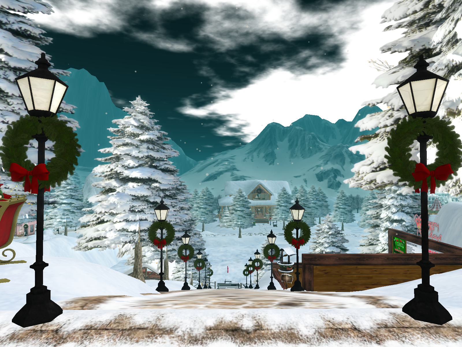 Second Life Christmas Sims Worth Seeing Part 1 A review of Winter