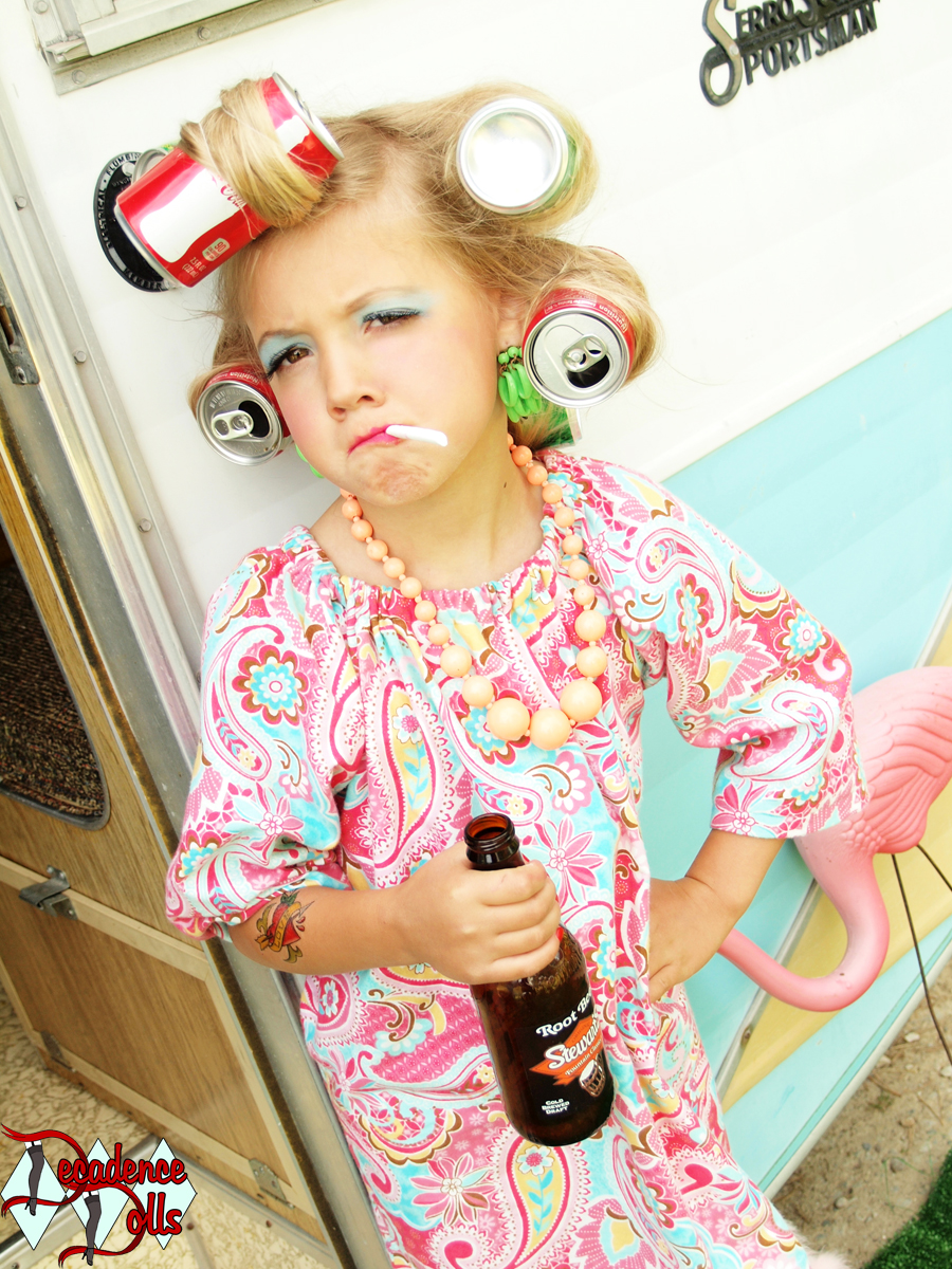 The Decadent Dollhouse Smoking kids.