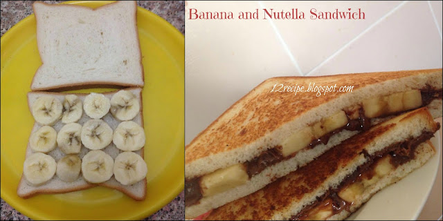 Banana and Nutella Sandwich