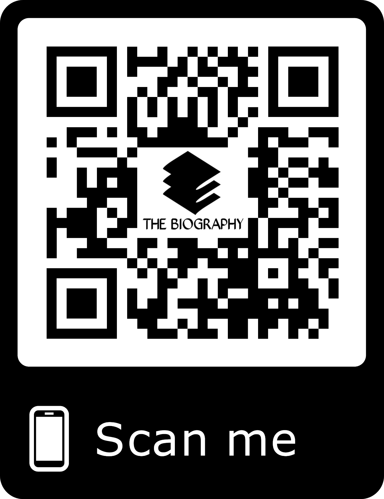 Bar Code For Biography App Download or Click The Bar Code