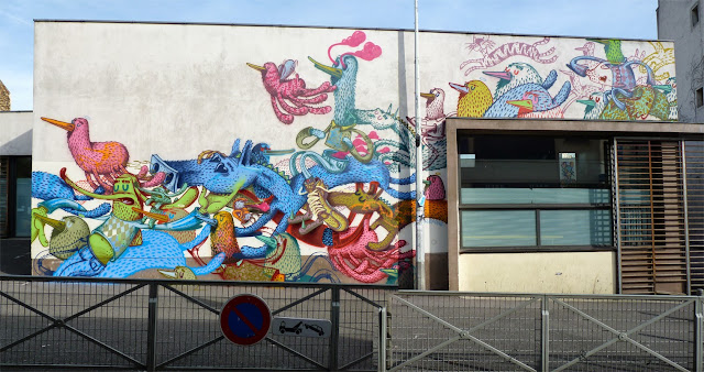 Street Art By Alëxone For The Kosmopolite Street Art Festival In Bagnolet, France. 1